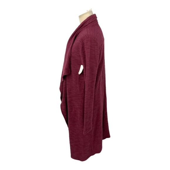 Steve Madden Slub Knit Jacket In Wine Size Small NWOT $109 MSRP - Picture 5 of 8